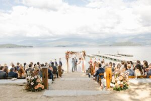 wedding at Priest Lake, ID