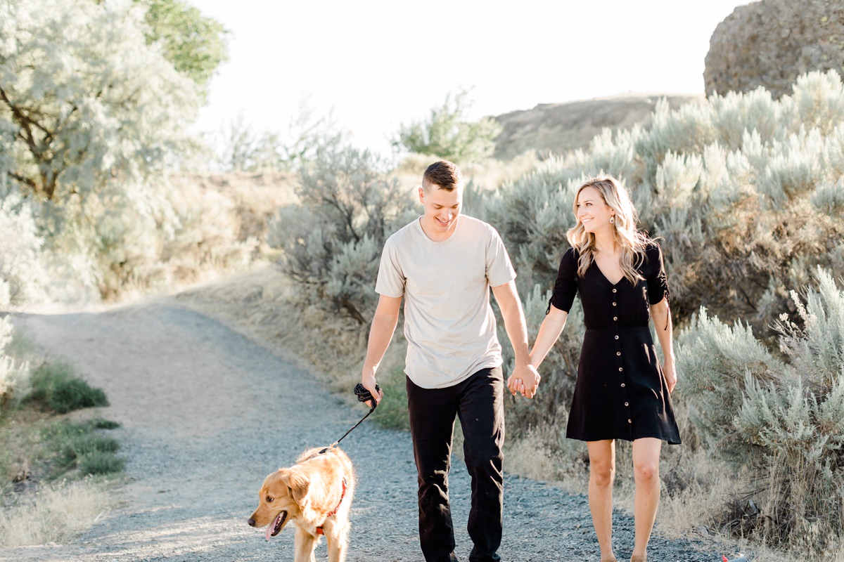 Engagement session with the dog